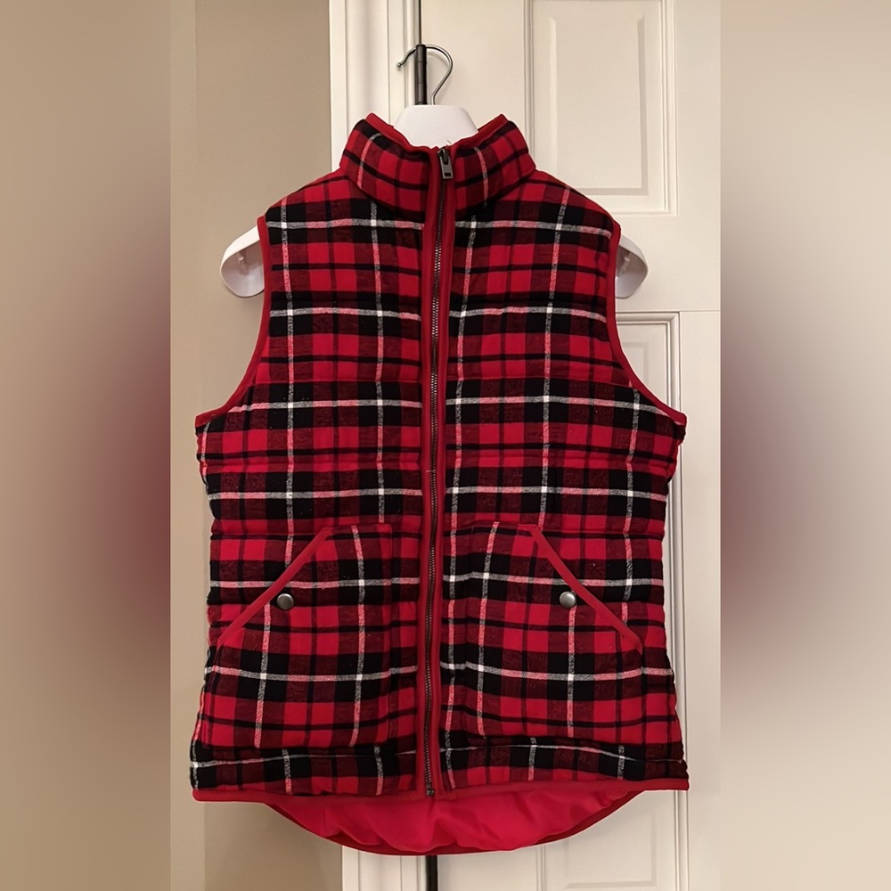 Plaid vest size small